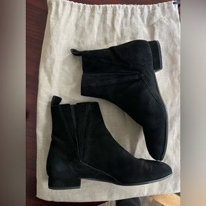 ATP Atelier Black Suede Ankle Boots in size EU36